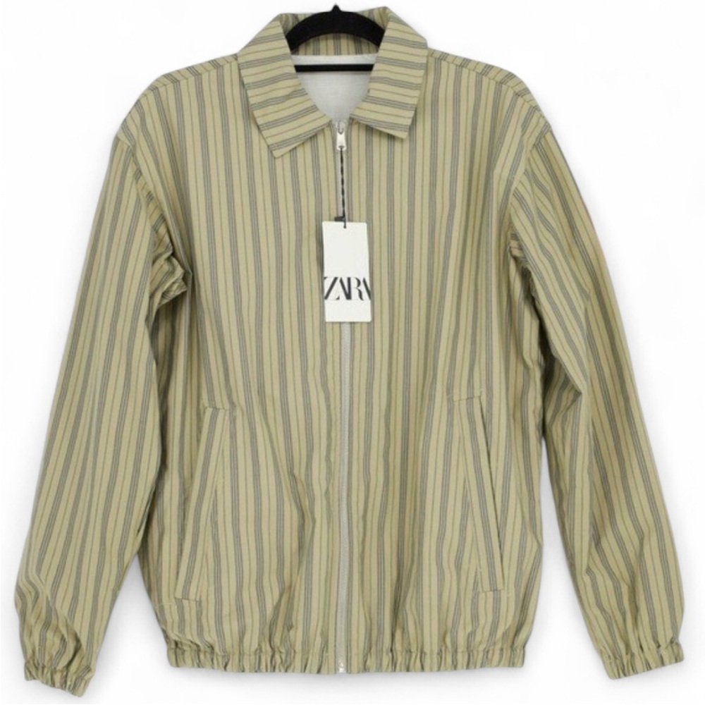 ZARA Striped Bomber Jacket